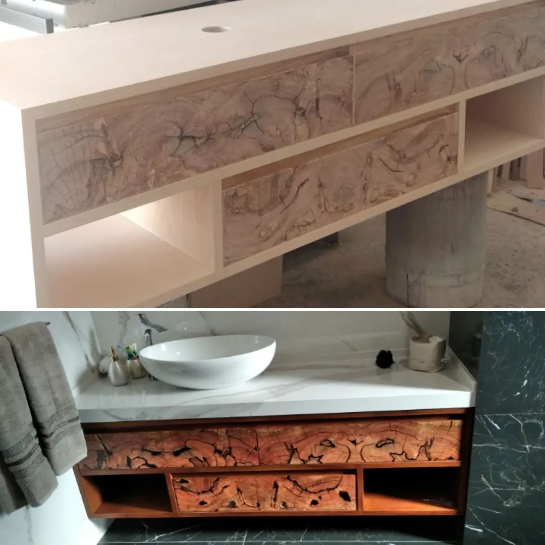 PRODUZIONE MOBILE BAGNO IN ULIVO A MESAGNE FALEGNAMERIA ROCHIRA ARREDAMENTI