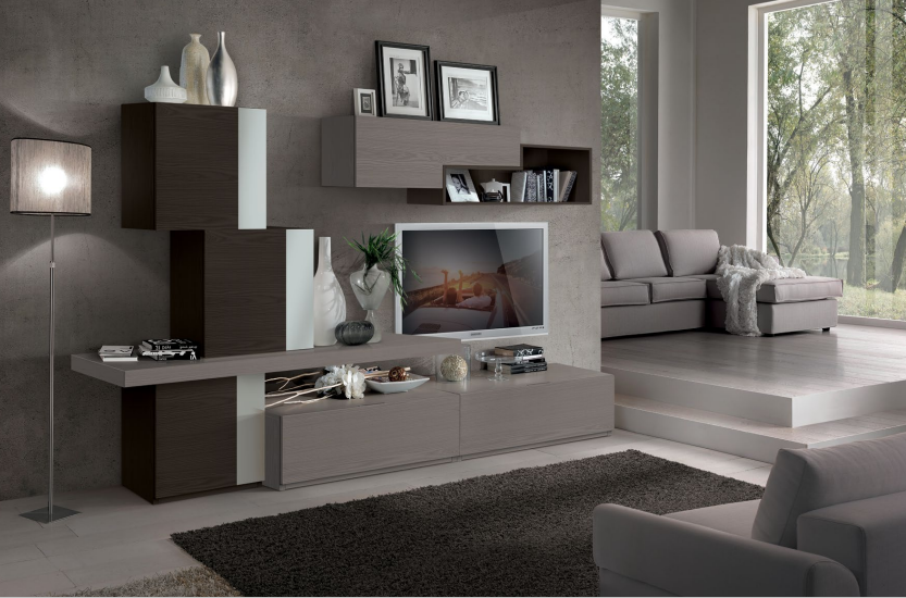 SOGGIORNO COMPONIBILE IN FRASSINO FALEGNAMERIA ROCHIRA 1920