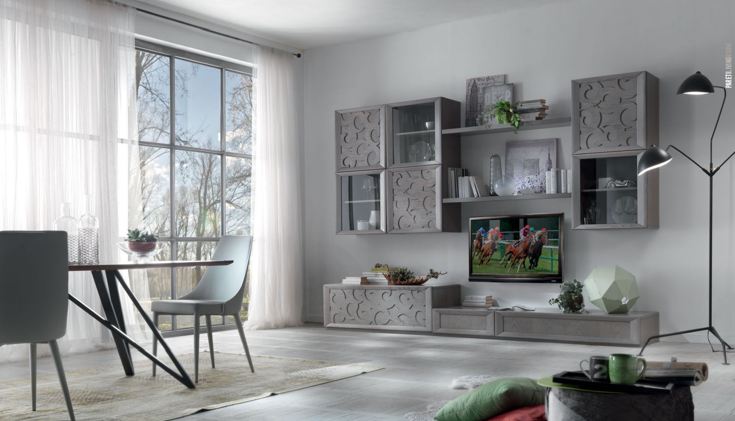 SOGGIORNO IN NOCE TANGANICA PORTE E CESTONI A BRINDISI FALEGNAMERIA ROCHIRA