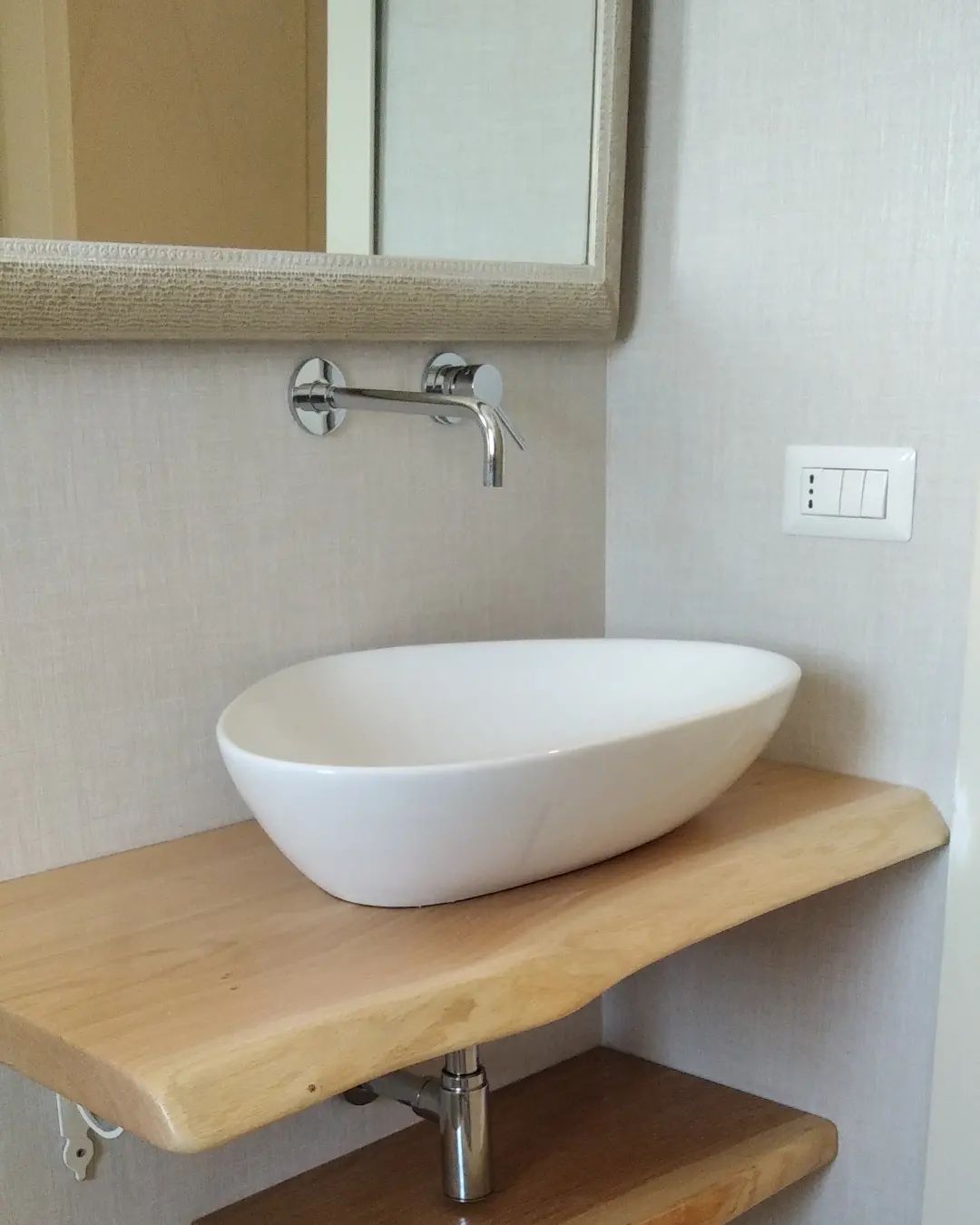 TOP BAGNO IN ROVERE FALEGNAMERIA ROCHIRA ARREDAMENTI SU MISURA