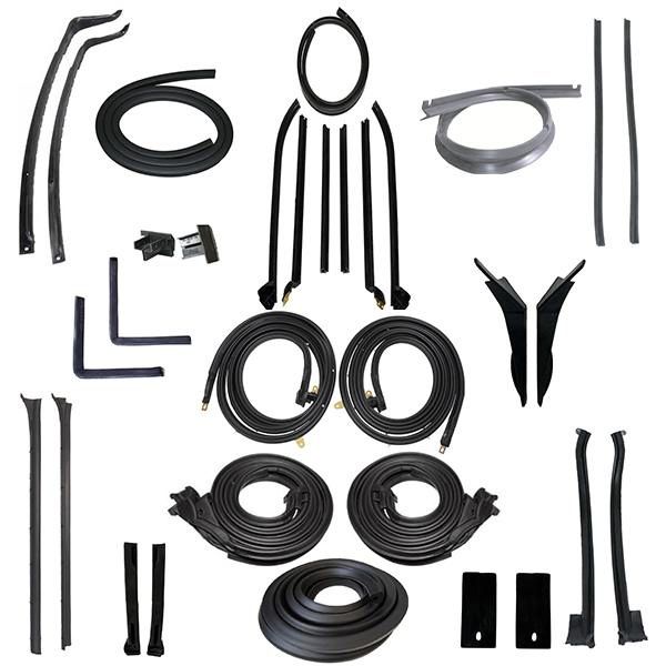 1961–1963 Lincoln Continental Convertible Weatherstripping Kit – 32-Piece Set