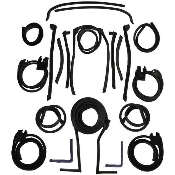 1966-1967  Lincoln Continental Convertible Weatherstripping Kit – 32-Piece Set
