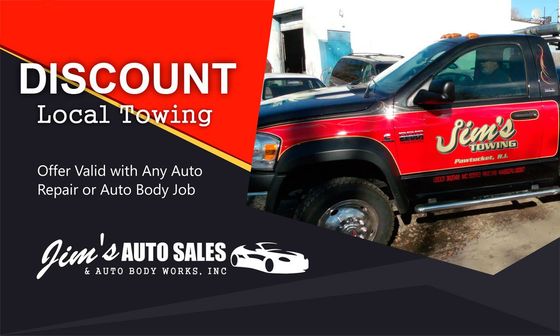 Free Local Towing-Offer Valid with Any Auto Repair or Auto Body Job-in Pawtucket USA