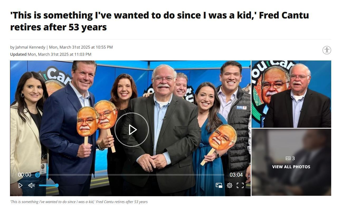 Fred retires from CBS Austin