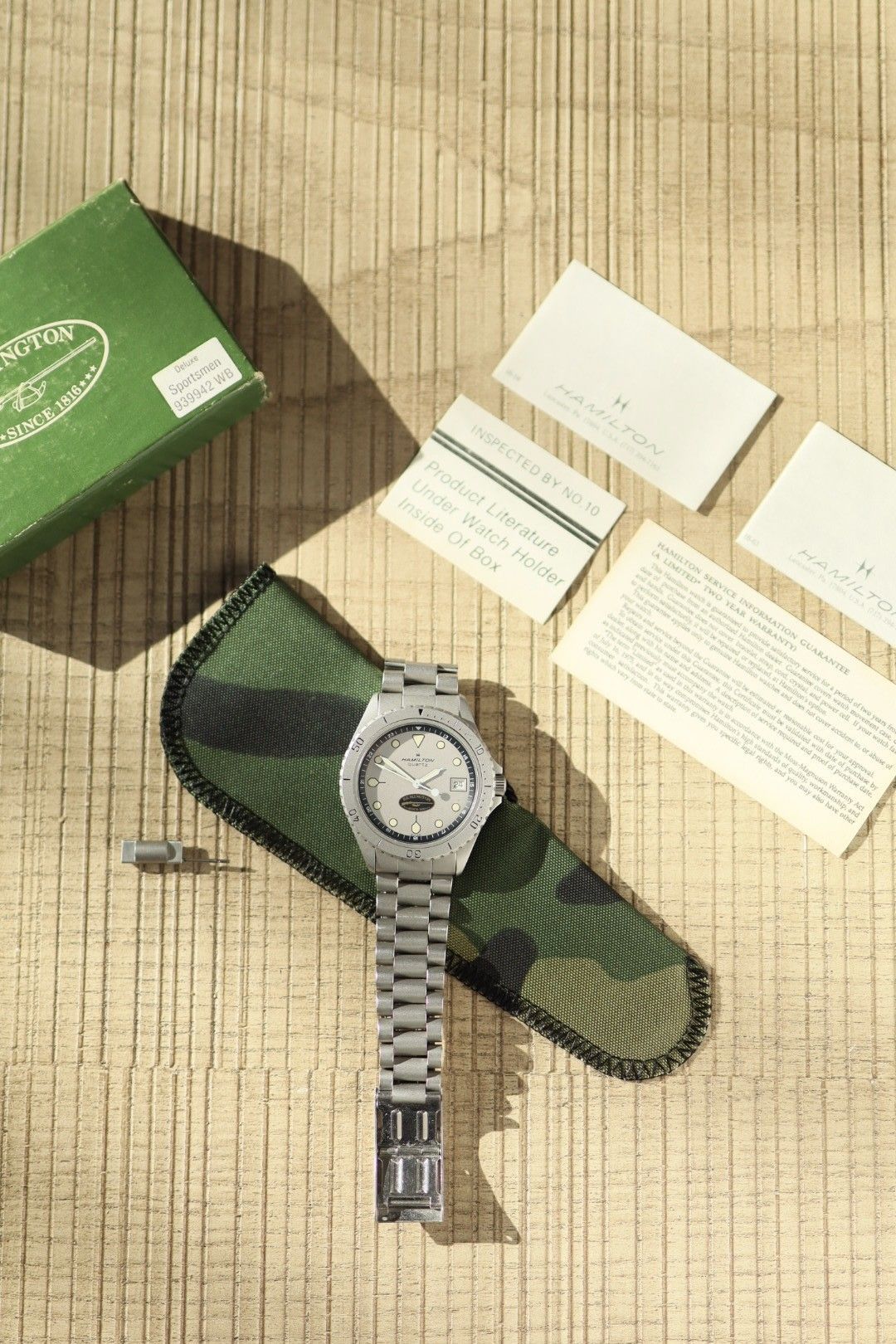 Hamilton Khaki Quartz Diver  ref. 9369 retailed by Remington Firearms