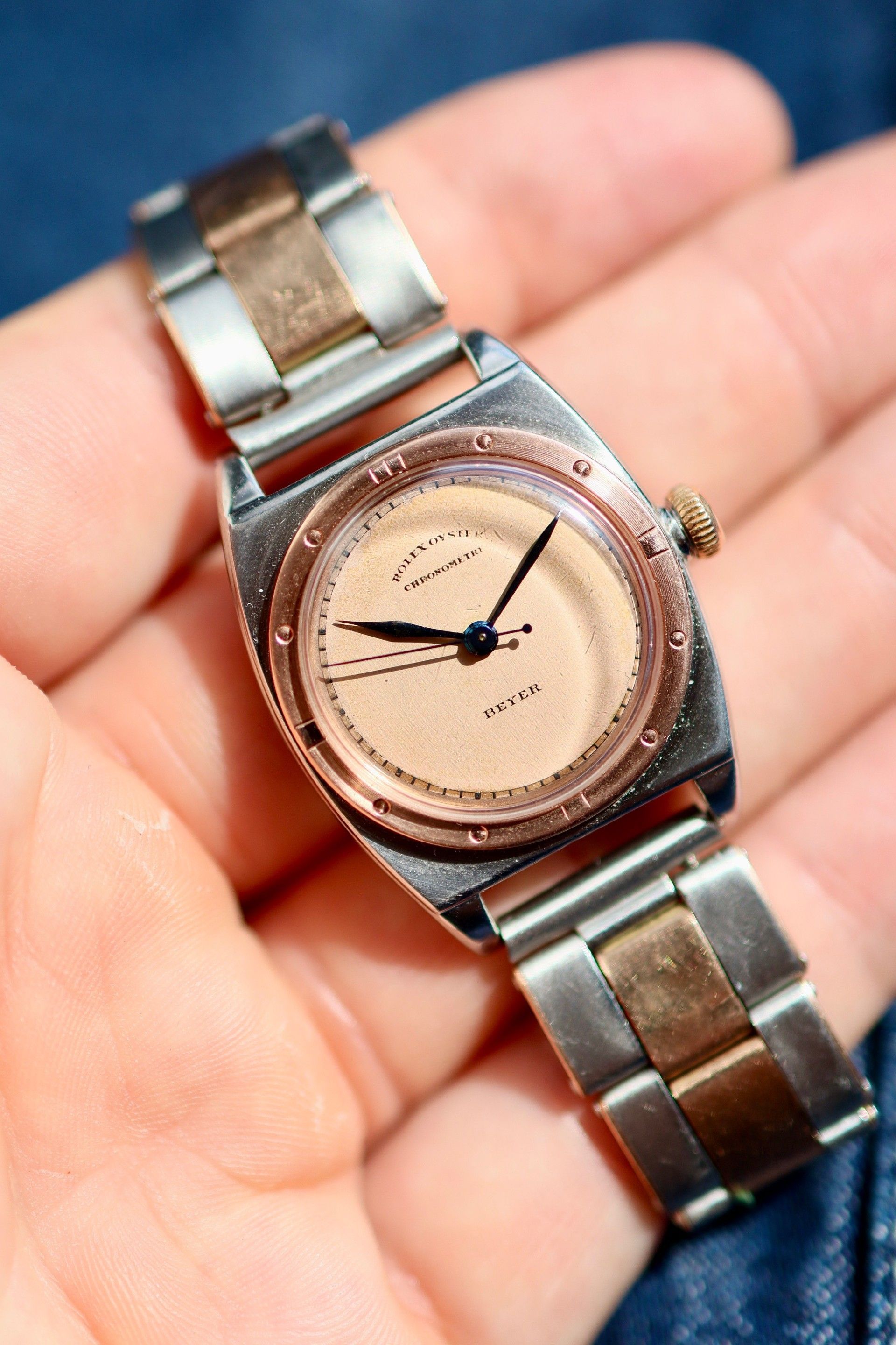 An Exceedingly rare Rolex Viceroy Ref. 3359 retailed by Beyer.