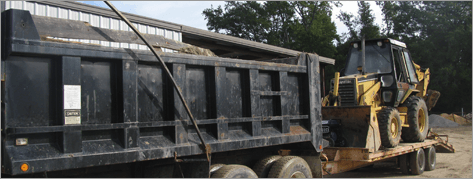 Truck hauling equipment