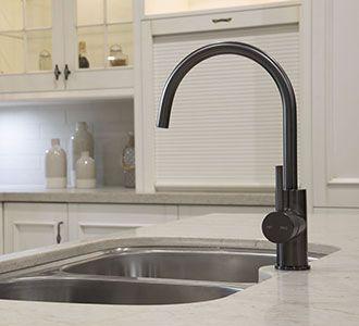 Black Tapware In The Kitchen — Fixtures & Fittings In Tweed Heads South, NSW