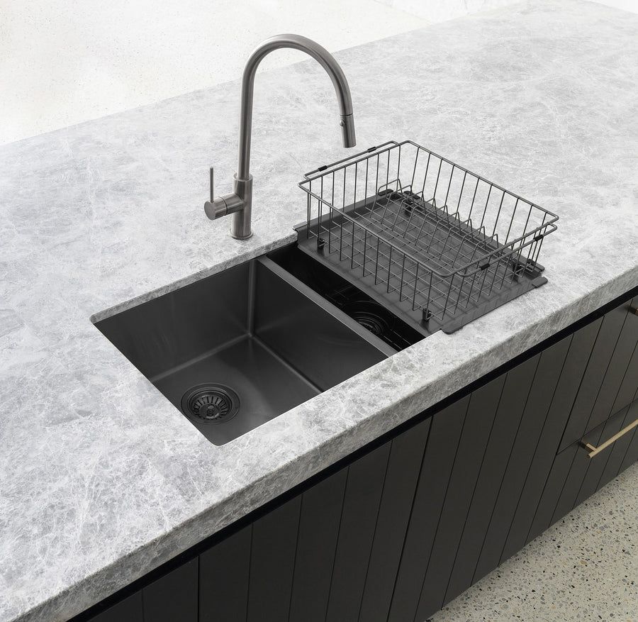 Kitchen Sinks With Black Cabinet — Fixtures & Fittings In Tweed Heads South, NSW