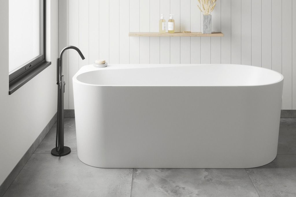 Bathtub Area With White Walls — Fixtures & Fittings In Tweed Heads South, NSW