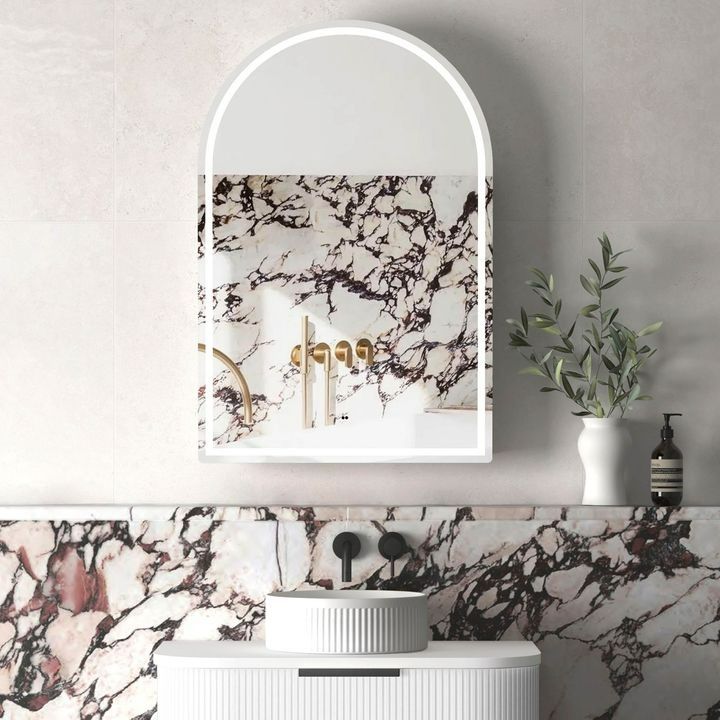 Bathroom With Mirror And Plants At The Side — Fixtures & Fittings In Tweed Heads South, NSW