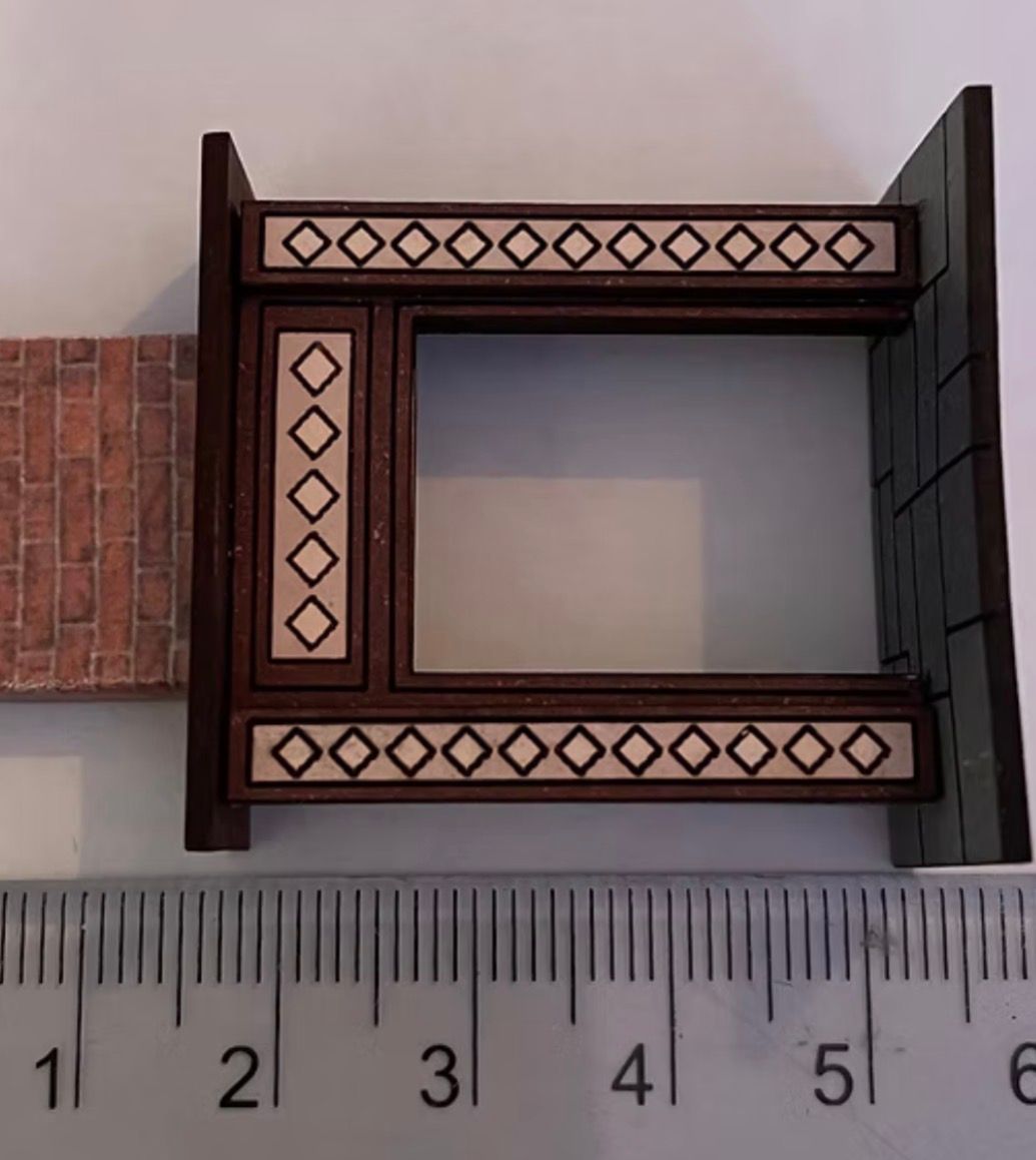 DIAMOND PATTERNED FIREPLACE 1/48 scale KIT