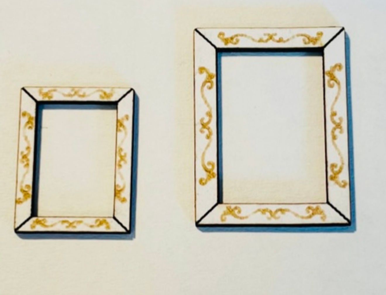 9 ORNATE DECORATED PICTURE FRAMES. 1/48 scale KIT