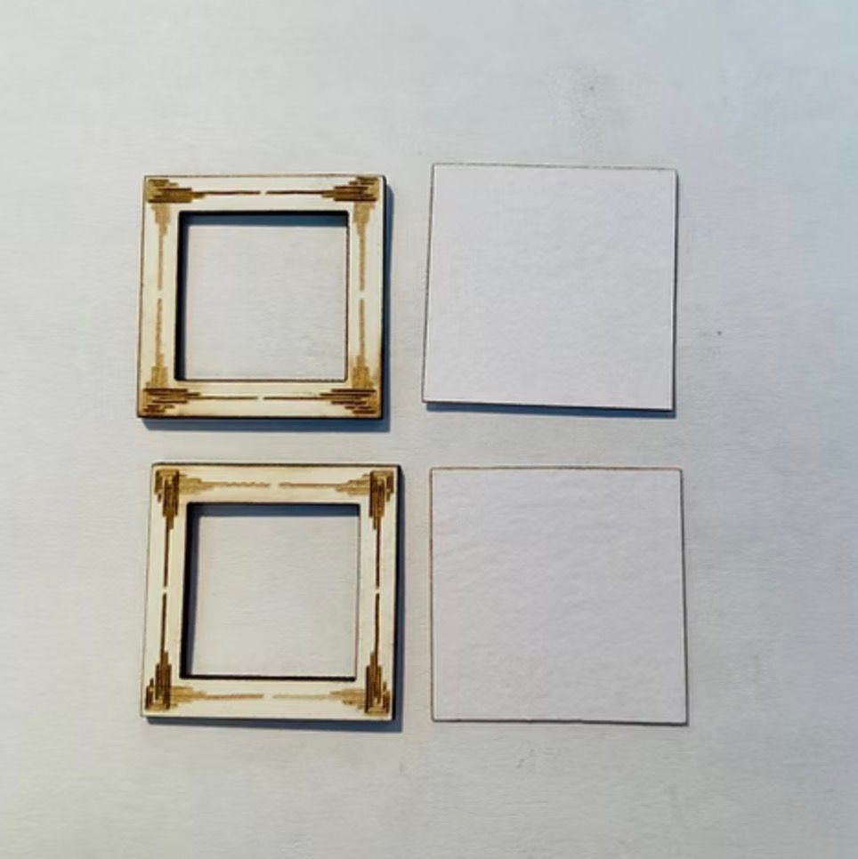 4 ART DECO PICTURE FRAMES. 1/48 scale KIT