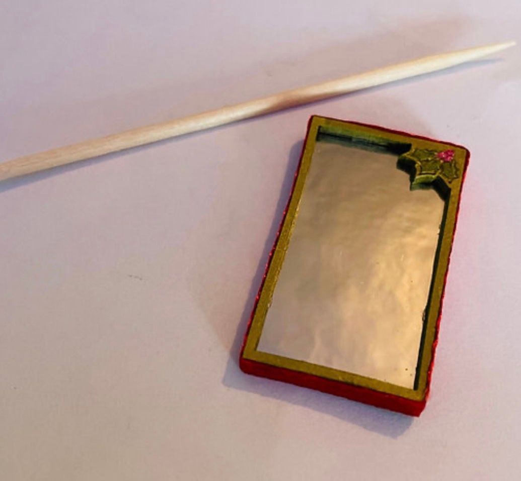 CHRISTMAS HOLLY MIRROR RECTANGLE 1/48 scale KIT