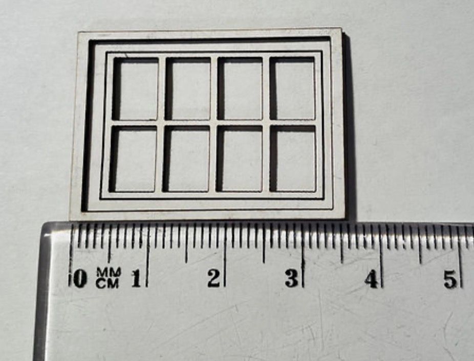 WINDOW FRAMES 8 PANELS 4 IN A PACK 1/48 scale KIT