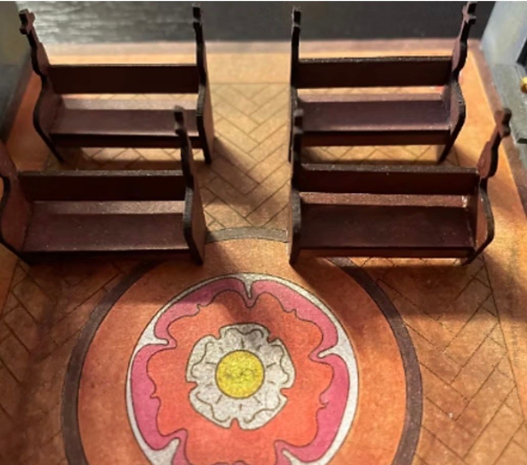 MEDIEVAL/GOTHIC PEW 1/48 scale KIT