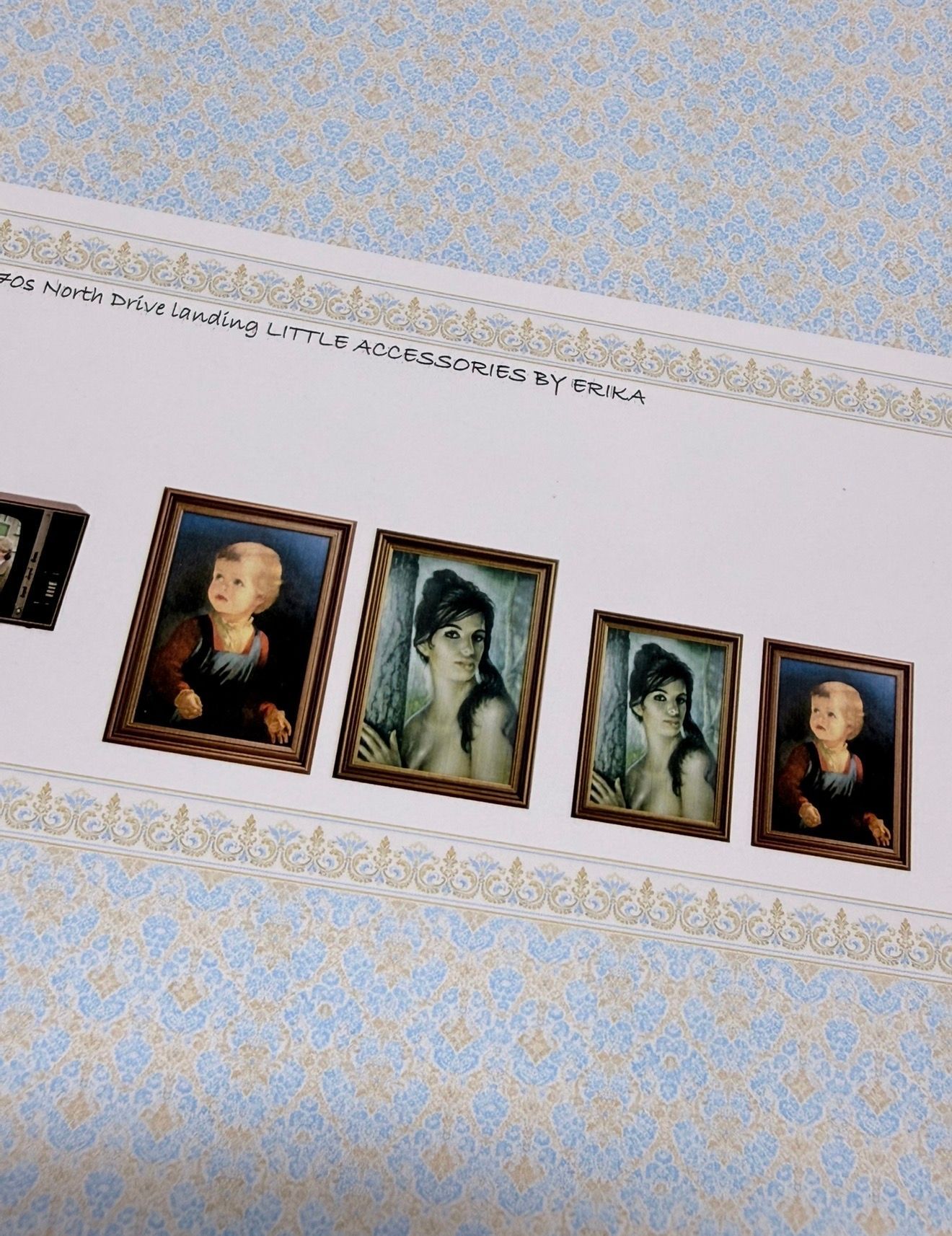 WALLPAPER SET 1970s North Drive landing paper   1/48 scale