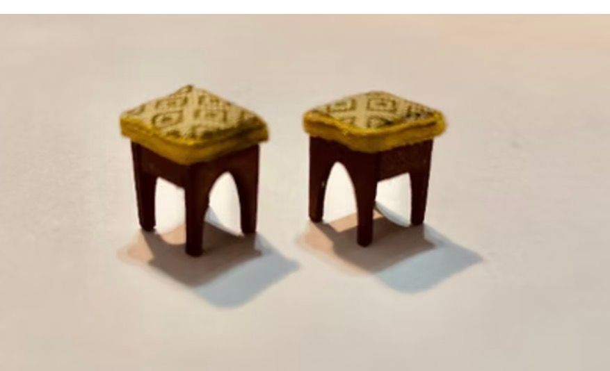 PAIR OF STOOLS 1/48 scale KIT