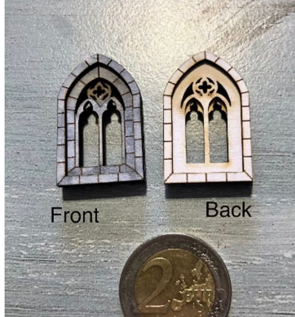 GOTHIC WINDOWS (2 IN PACK) 1/48 scale KIT