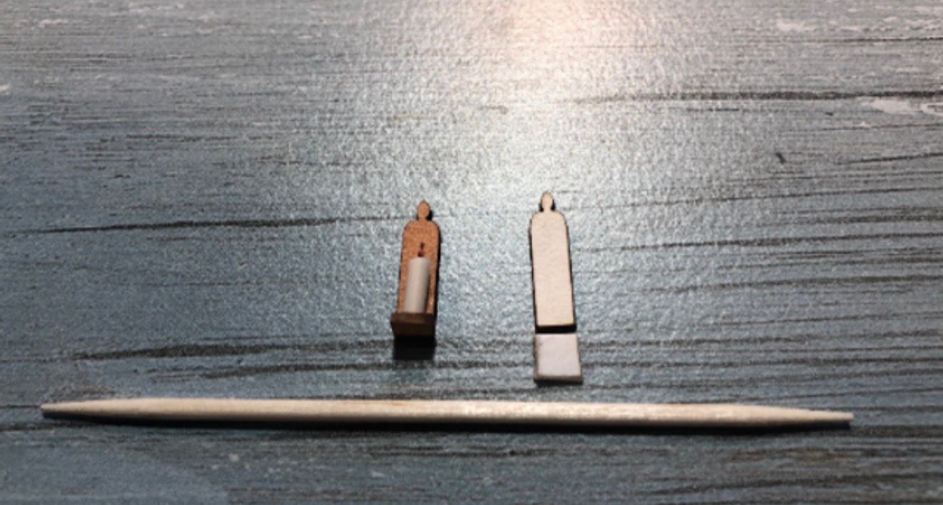 CANDLE WALL HOLDER 1/48 scale KIT 4 in a pack