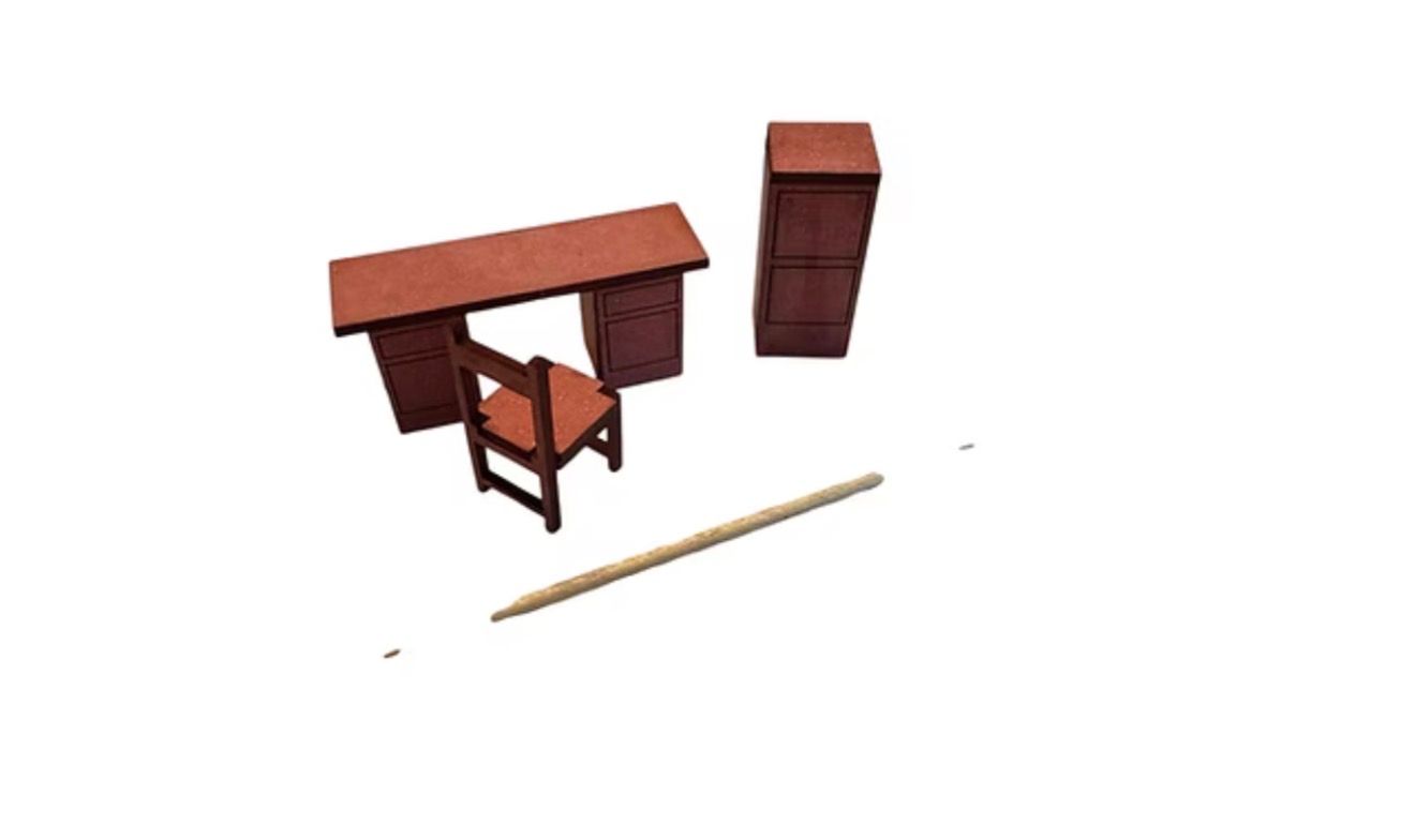 WILD WEST SHERIFF DESK & FILING CABINET 1/48 scale KIT