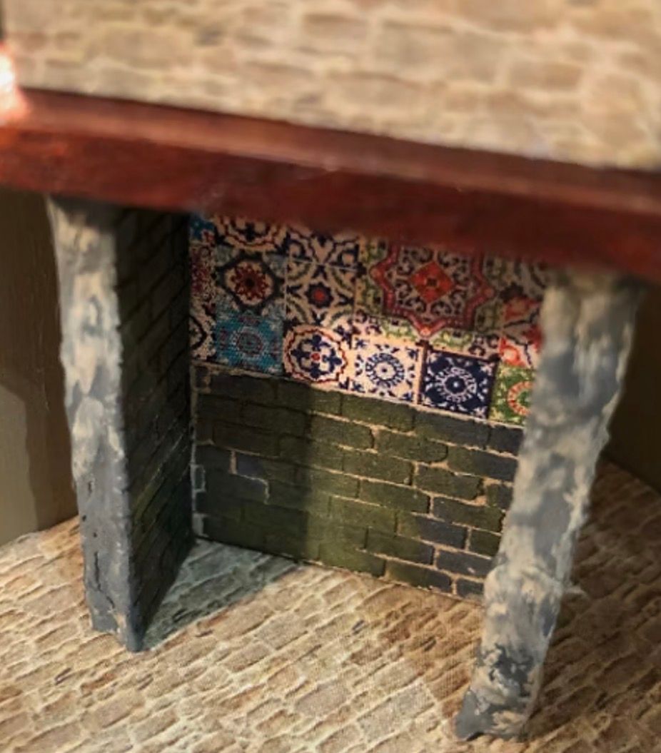 FIREPLACE SURROUND 1/48 scale KIT