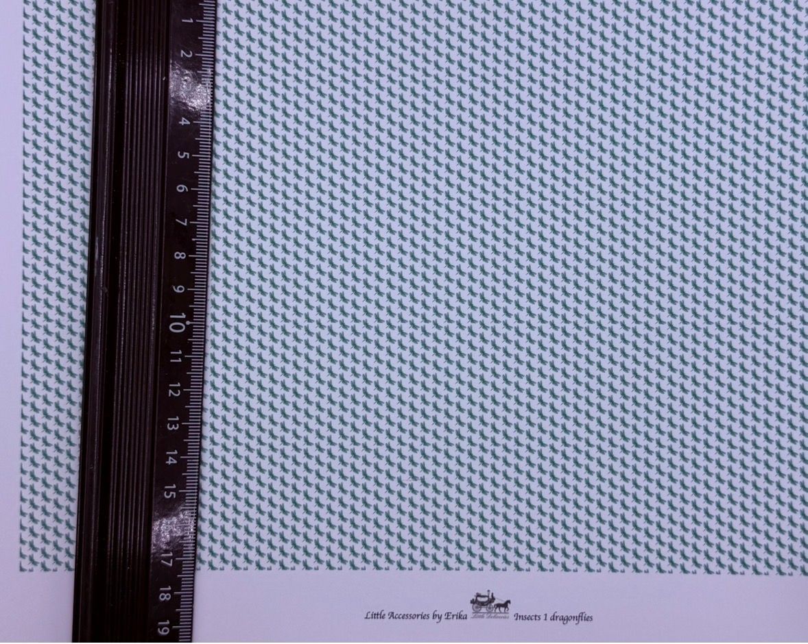 Wallpaper /fabric DRAGONFLIES  1/48 scale