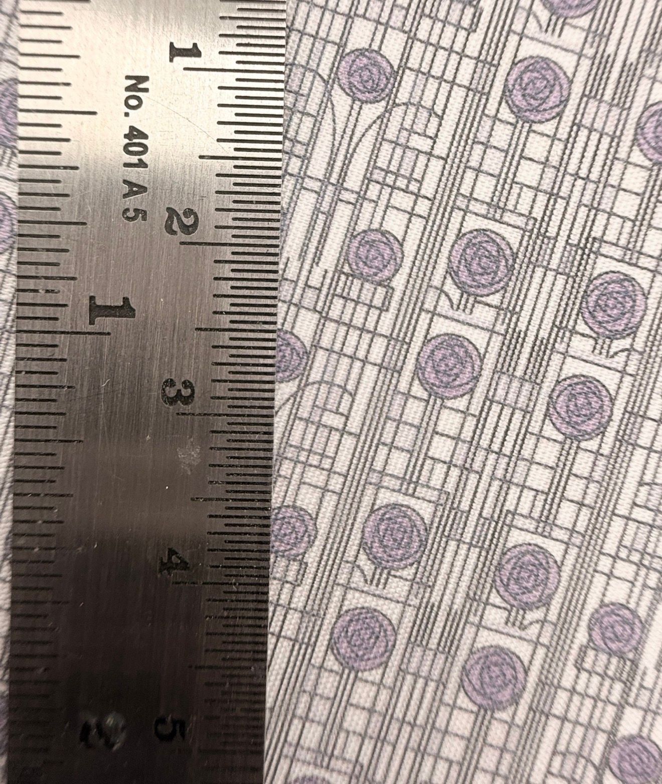 Wallpaper /fabric Mackintosh purple 1 1/48 scale