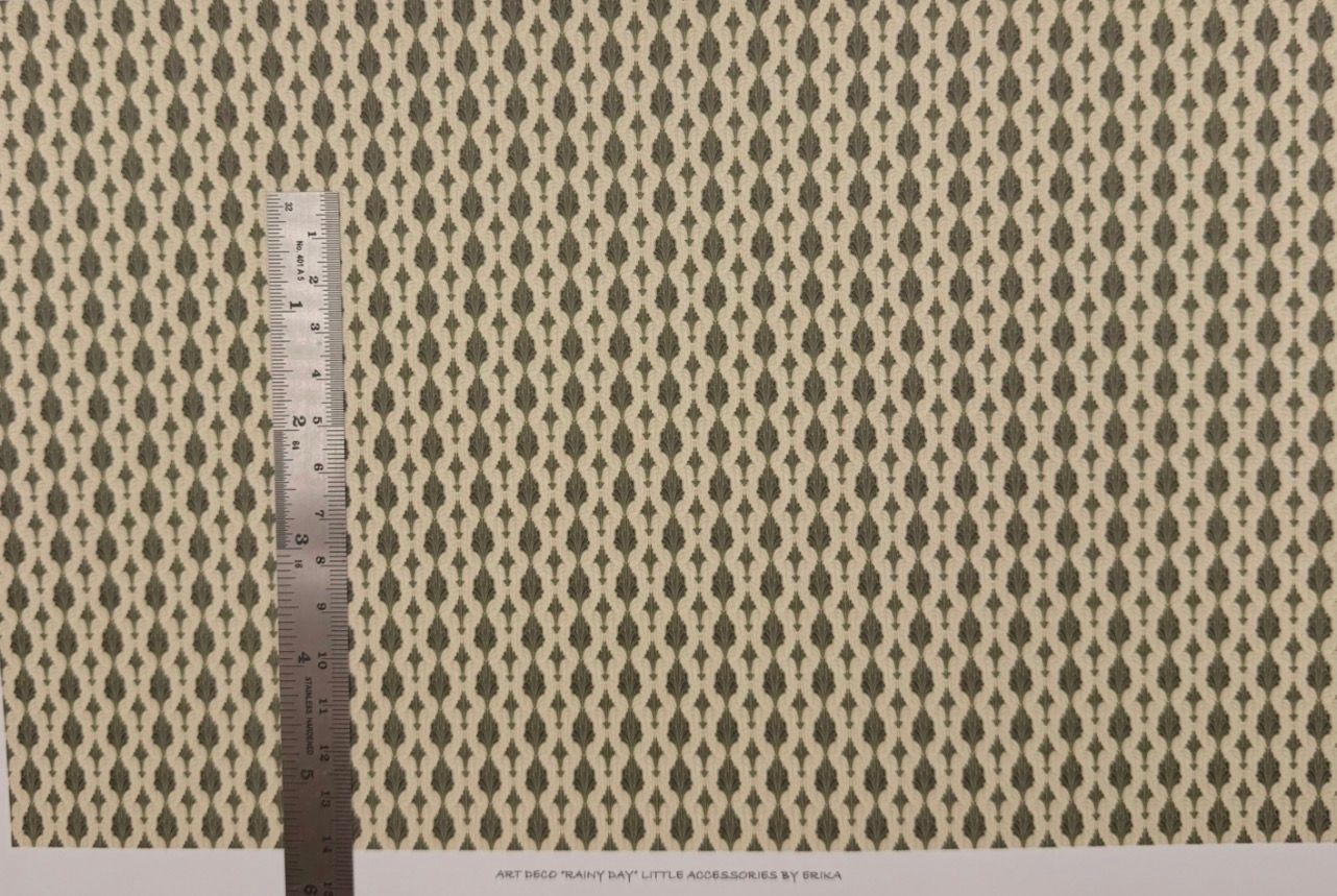 Wallpaper/fabric Art Deco rainy day