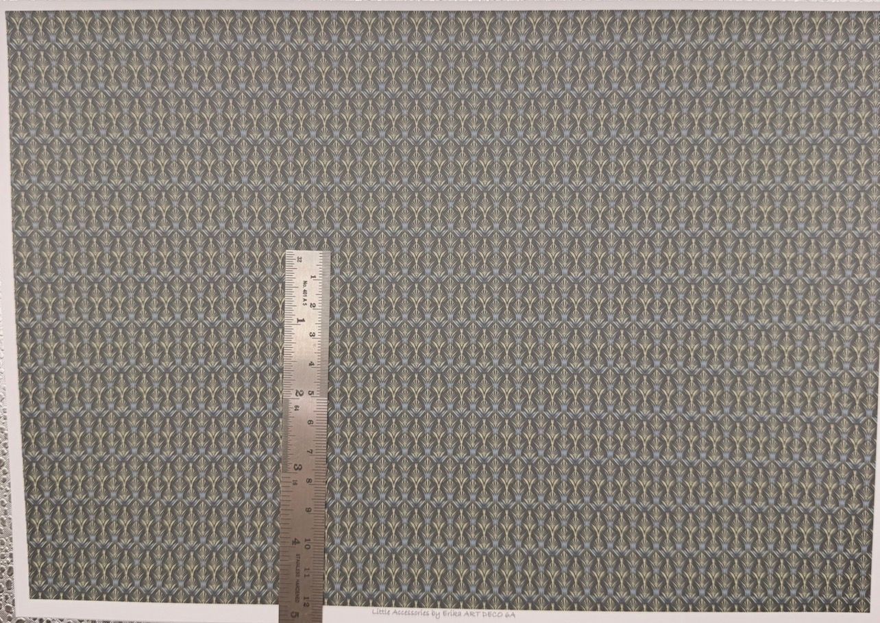 Wallpaper/fabric Art Deco 6A.  1/48  scale