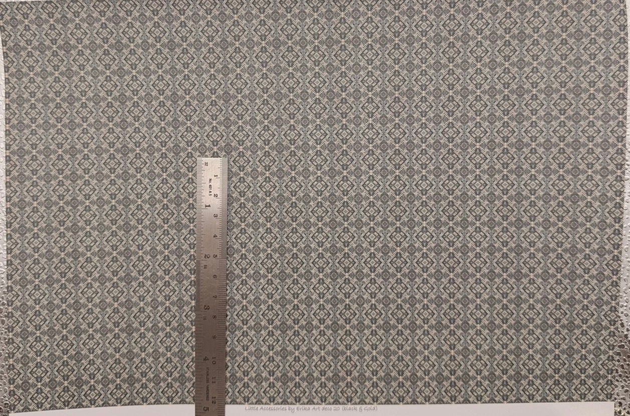 Wallpaper / fabric Art Deco 20 black & gold.