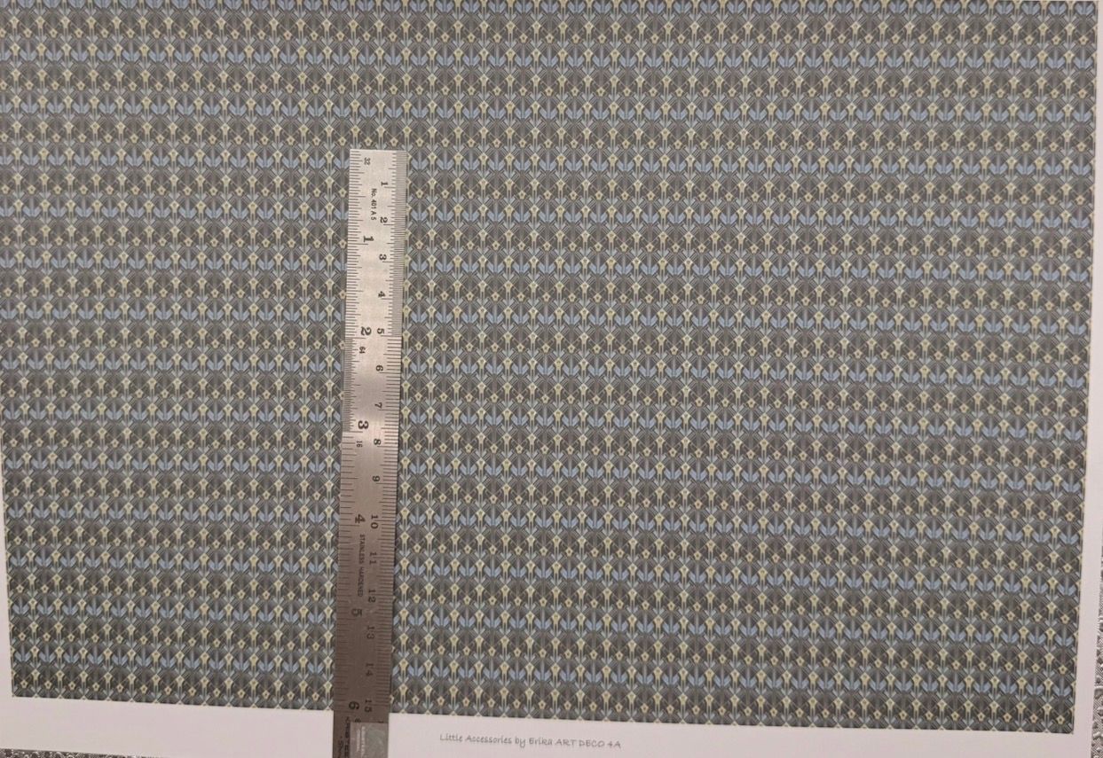 Wallpaper / fabric Art Deco 4A.    1/48 scale