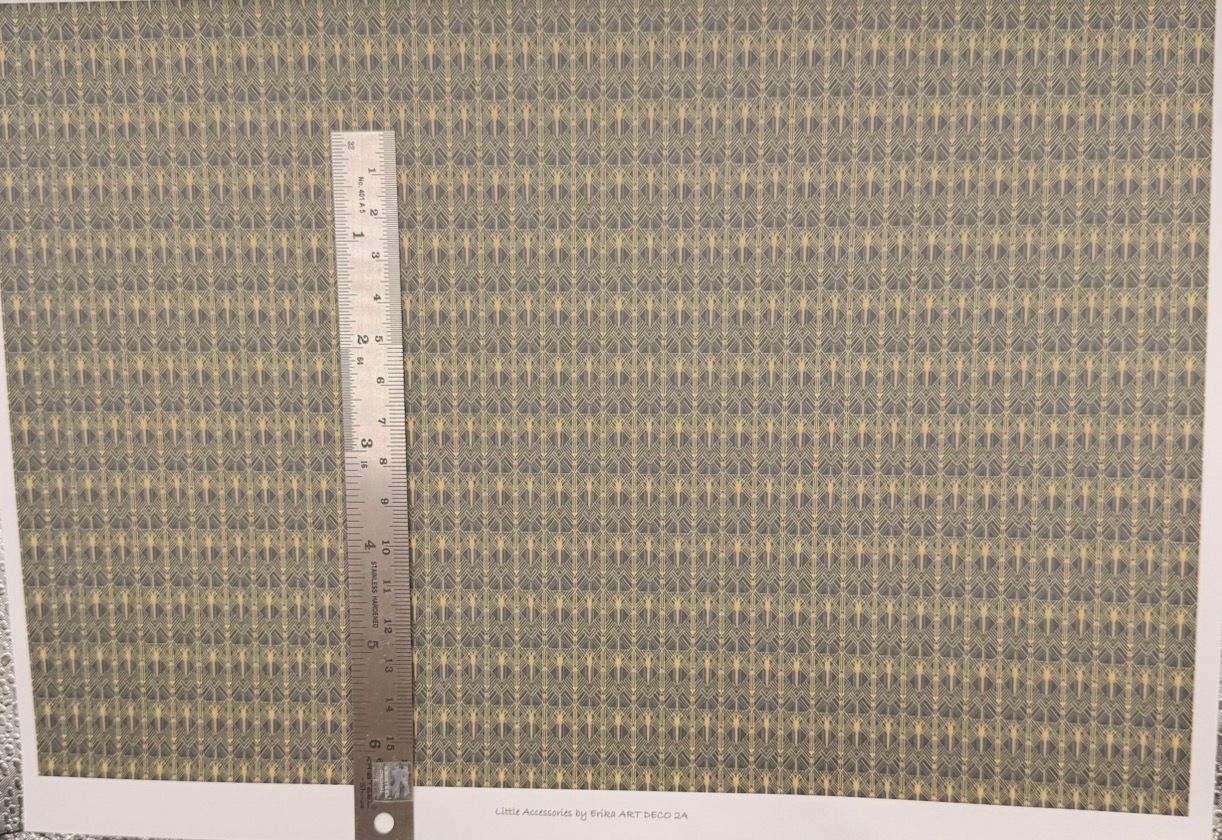Wallpaper/fabric Art Deco 2A. 1/48 scale