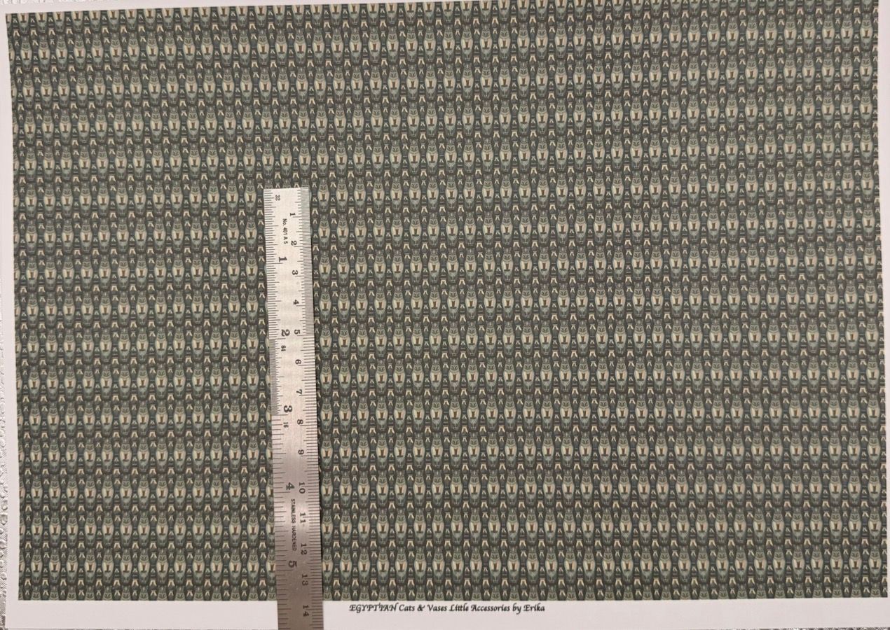 Wallpaper / fabric CATS Egyptian & vases 1/48 scale