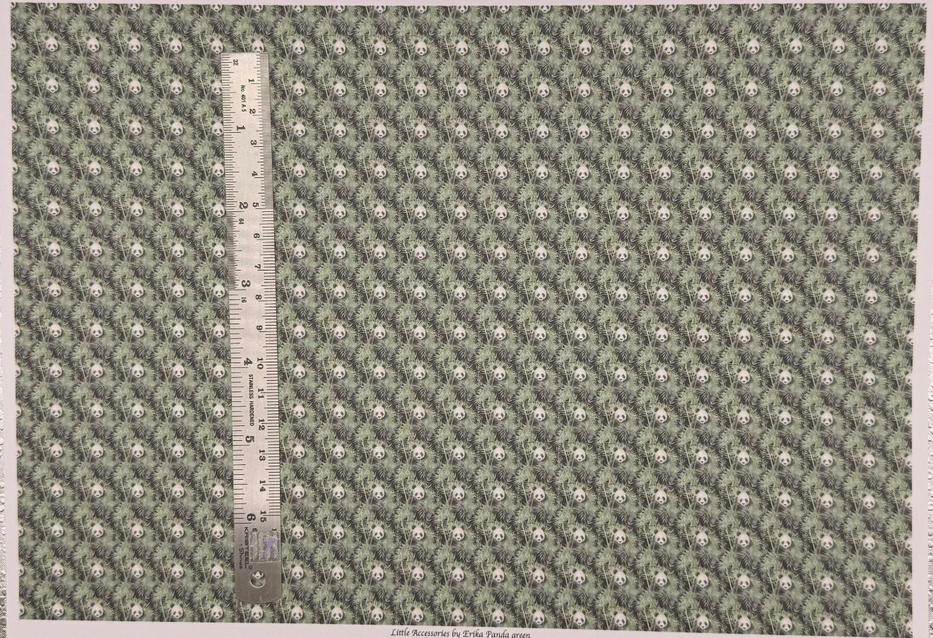 Wallpaper/fabric.Panda's green 1/48 scale