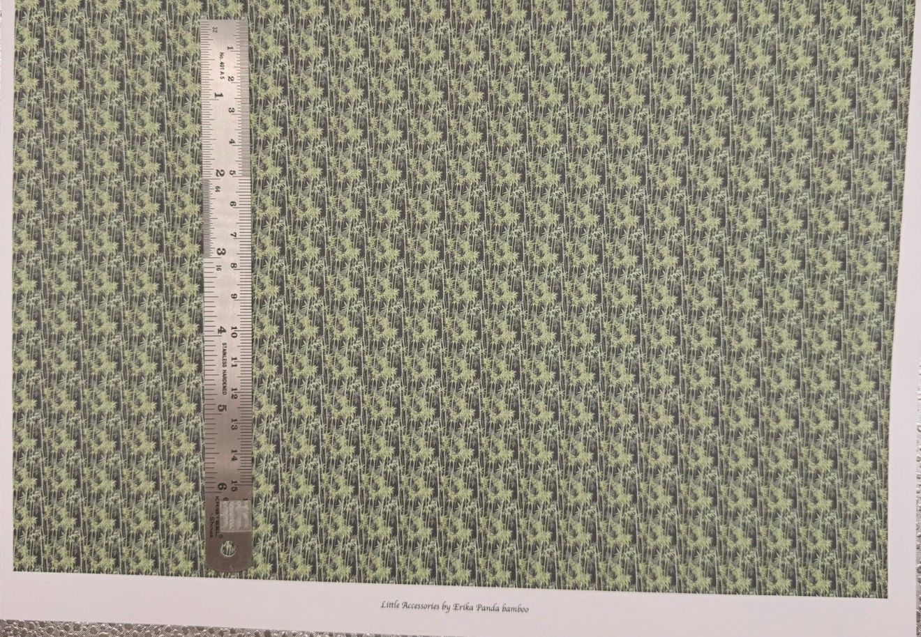 Wallpaper/fabric panda bamboo 1/48 scale