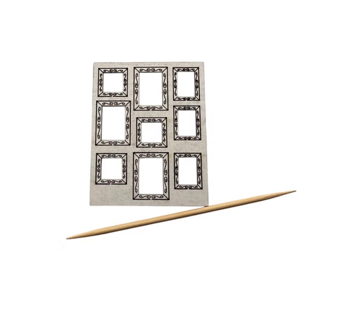 9 DECORATED PICTURE FRAMED RECTANGLE . 1/48 scale KIT