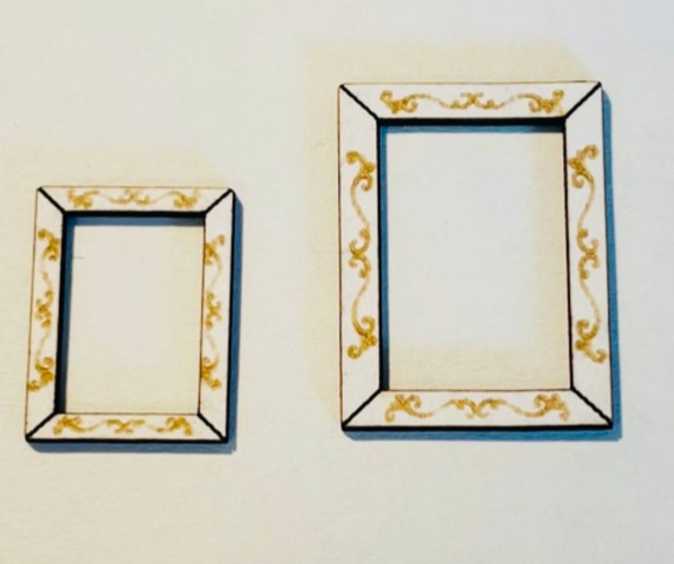 9 DECORATED PICTURE FRAMED RECTANGLE . 1/48 scale KIT