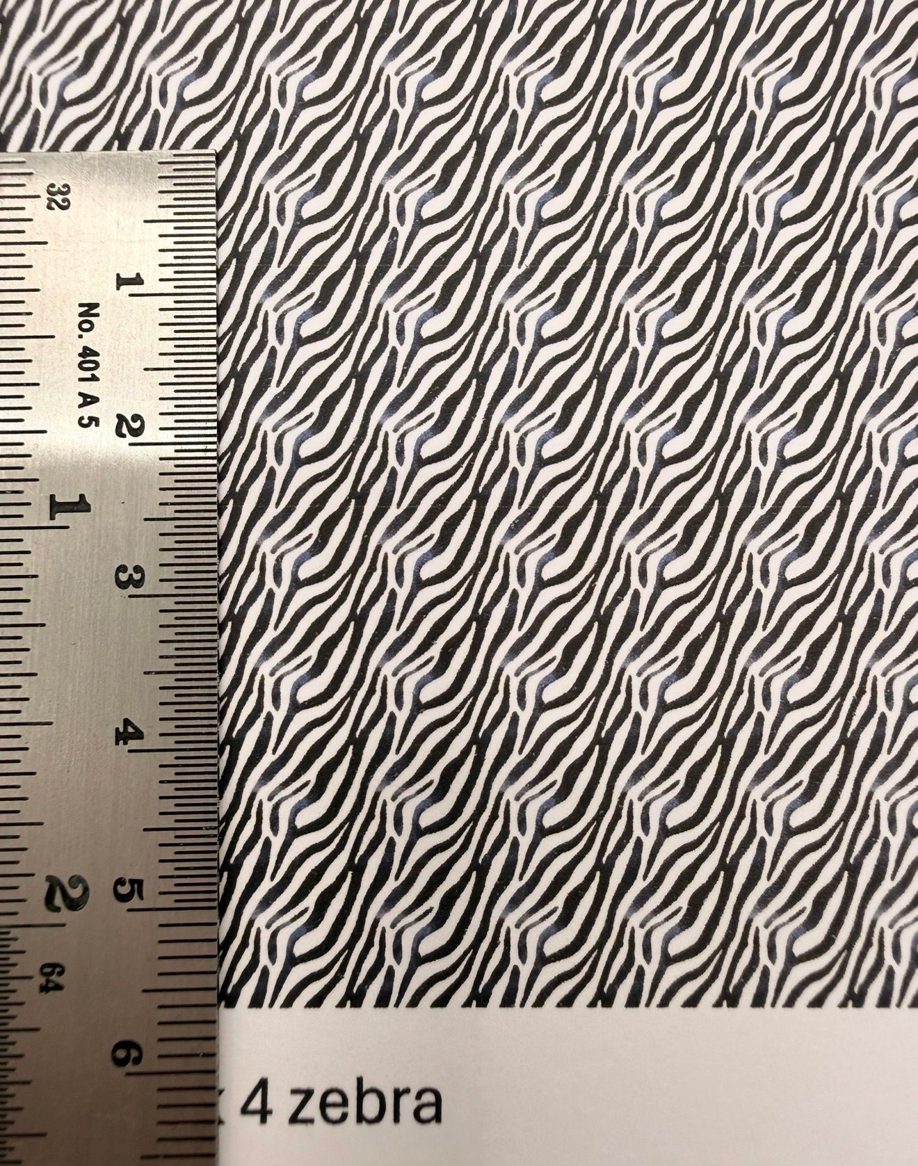 Wallpaper/fabric. Animal skin 4 zebra 1/48 scale