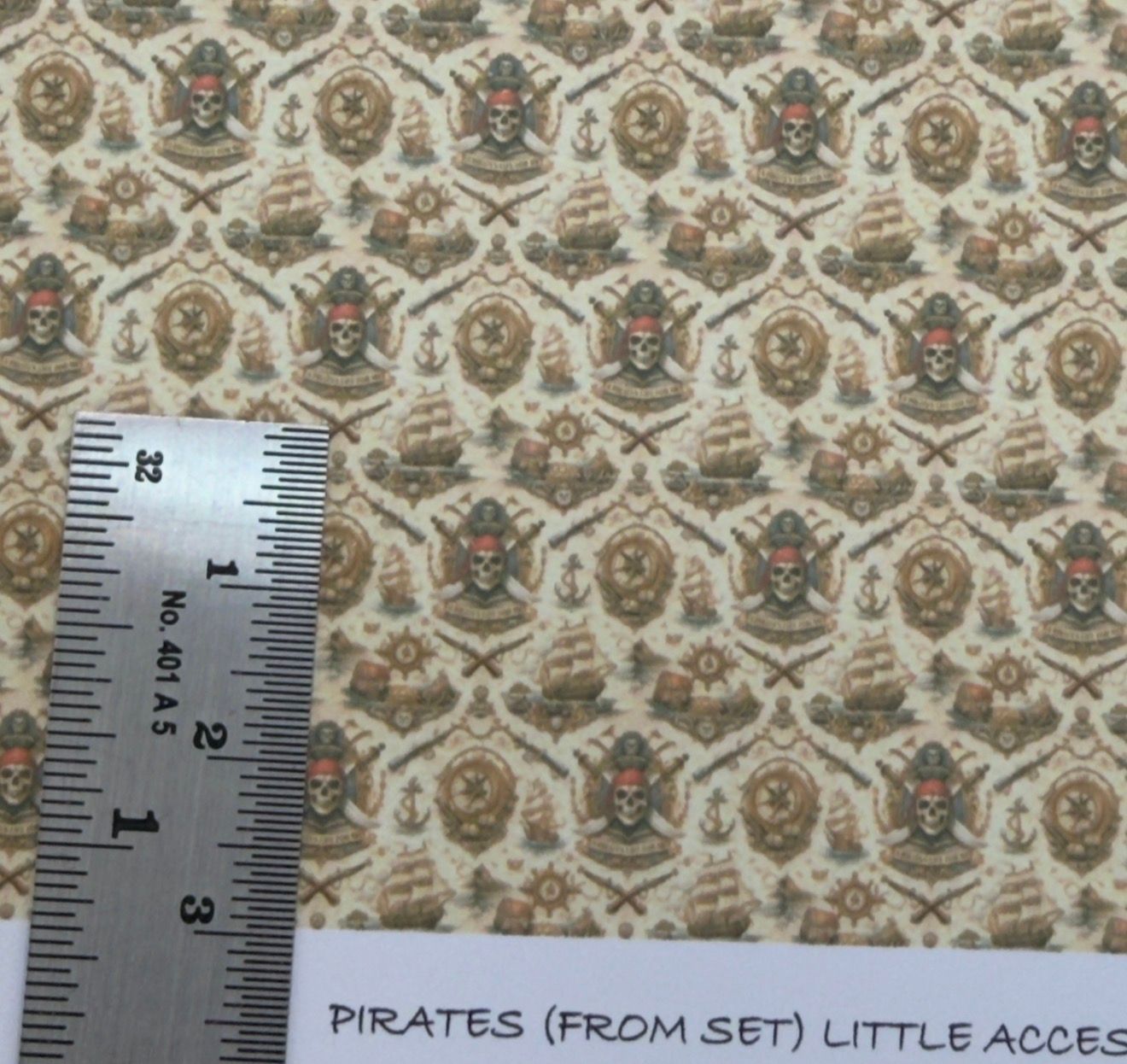 Wallpaper/fabric. Children. Pirates. 1/48 scale