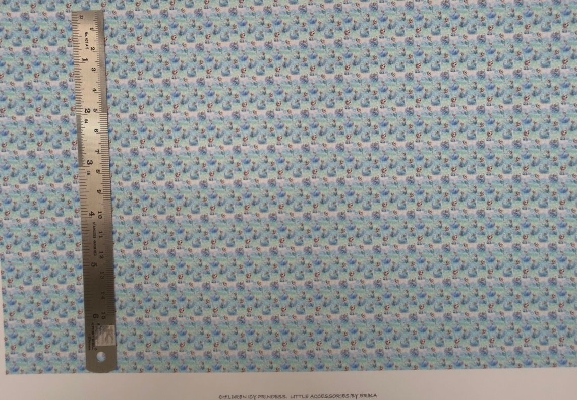 Wallpaper/fabric. Children. Icy Princess 1/48 scale