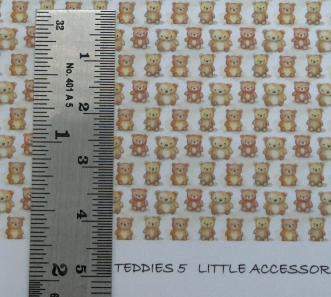 Wallpaper/fabric. Children. Teddies 5      1/48 scale