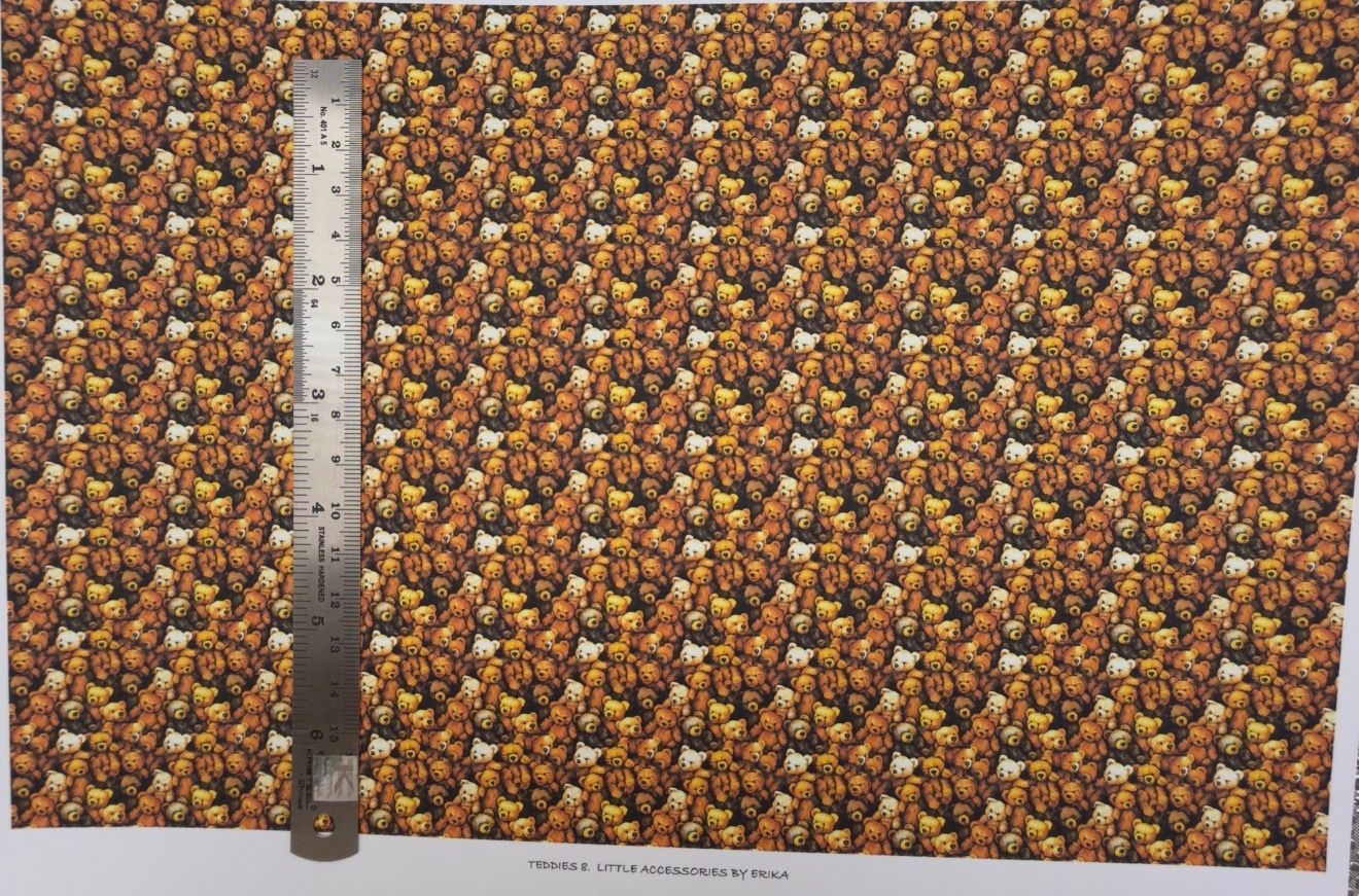 Wallpaper/fabric Teddies 8