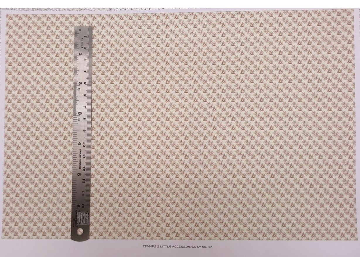 Wallpaper/fabrics. Children.Teddies 3  -   1/48 scale