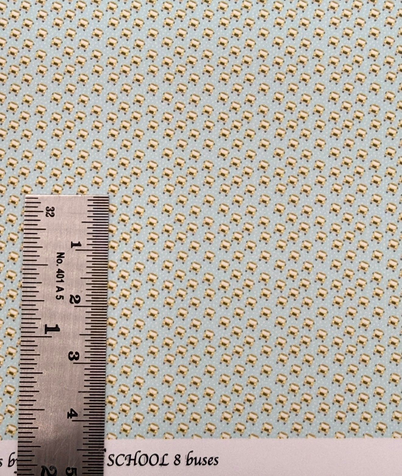 Wallpaper/fabric. Children. School bus 8