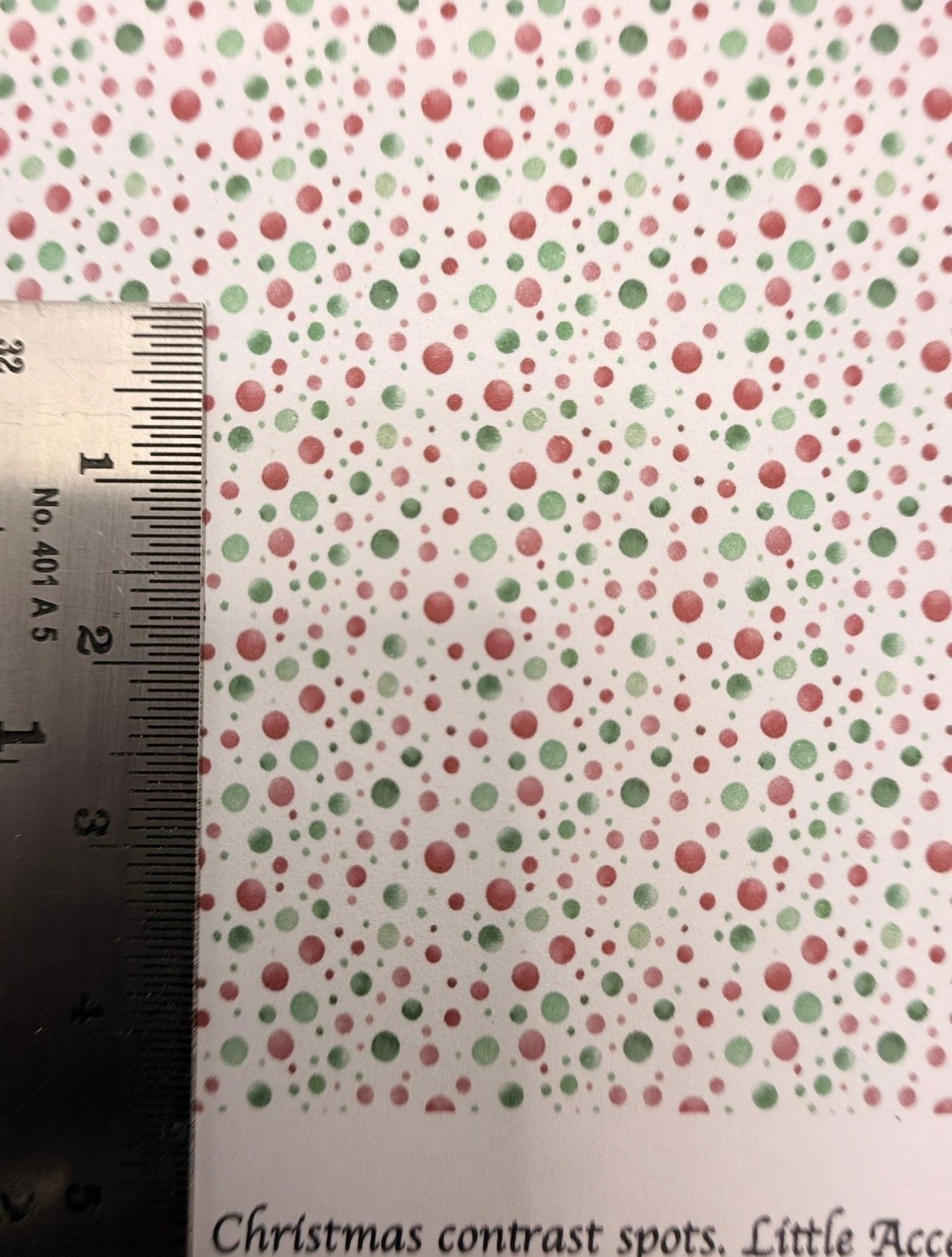 Wallpaper/fabric. Christmas contrast spots 1/48 scale