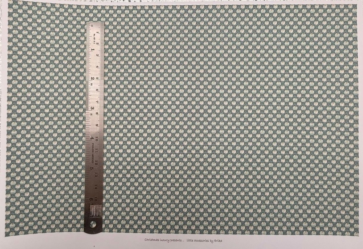 Wallpaper/fabric. Christmas luxury presents. 1/48 scale