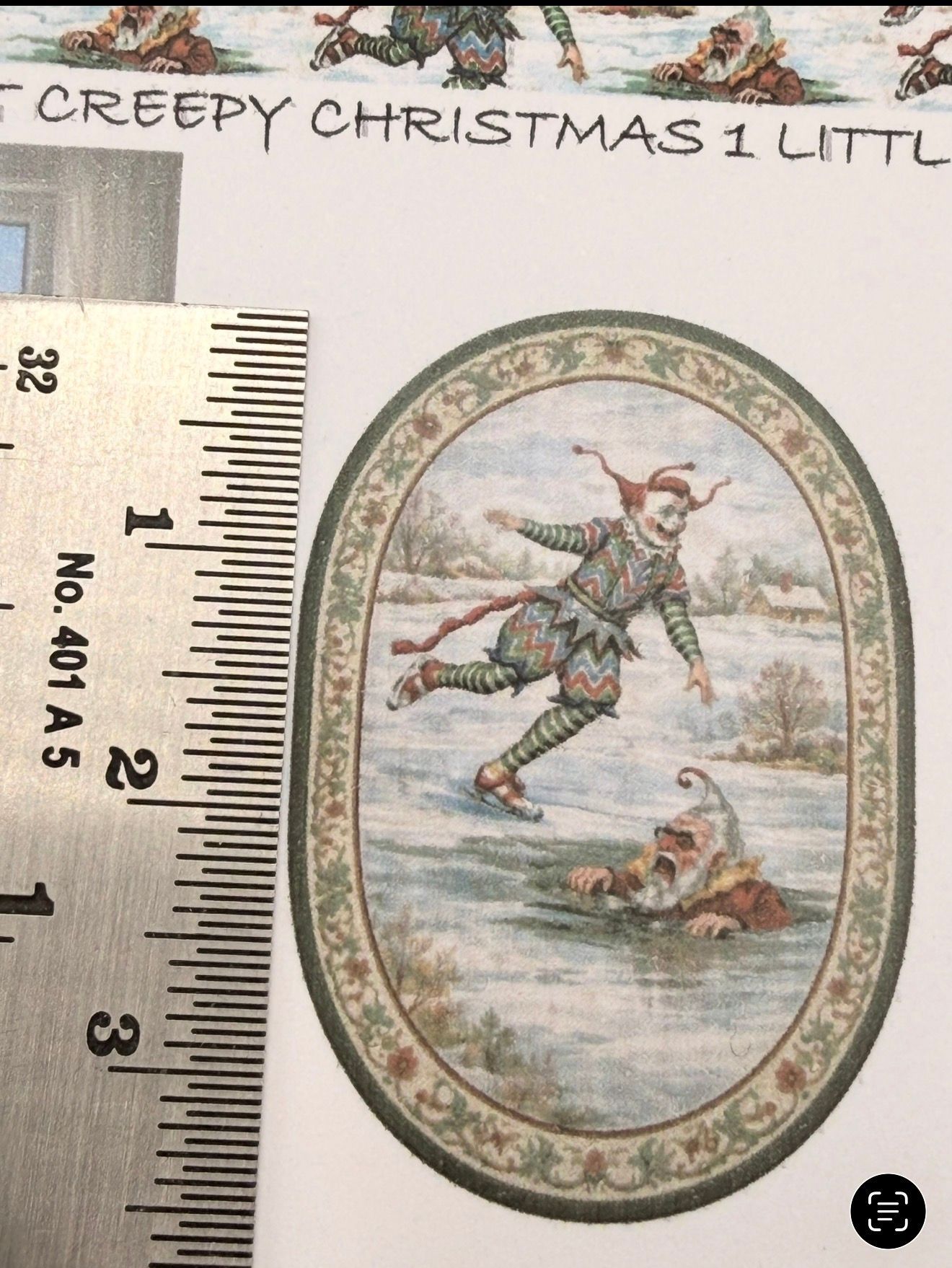 wallpaper/fabric SET creepy Christmas 1