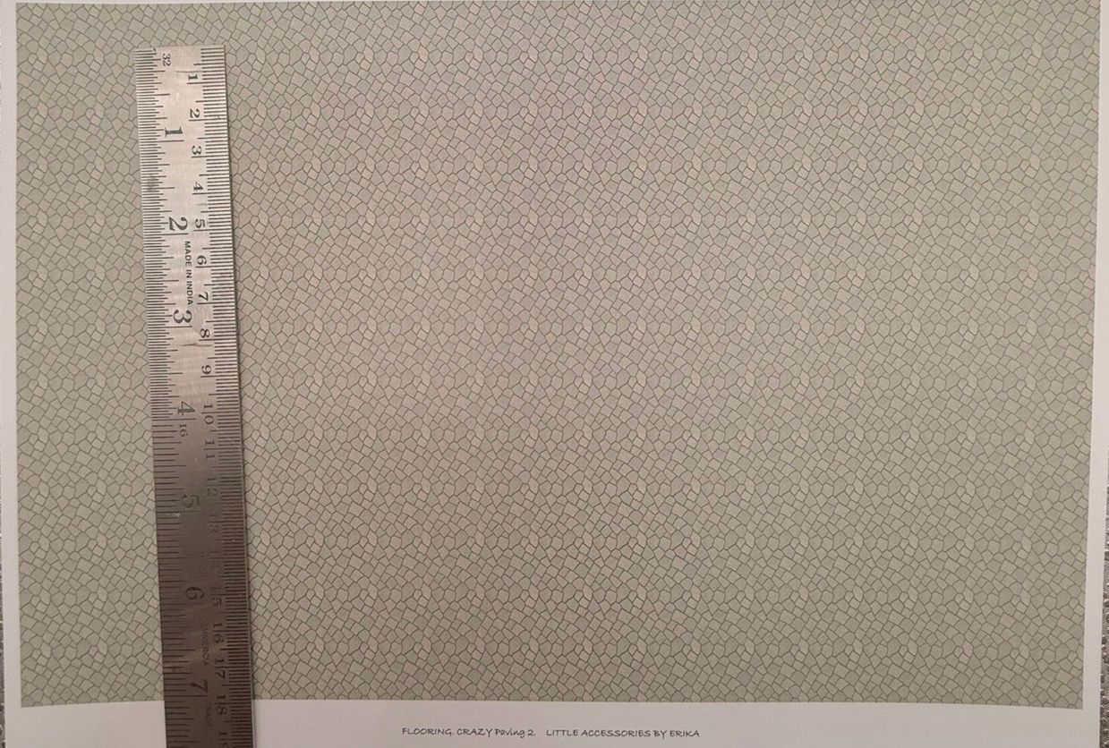 Wallpaper/fabric crazy paving 2 - 1/48 scale